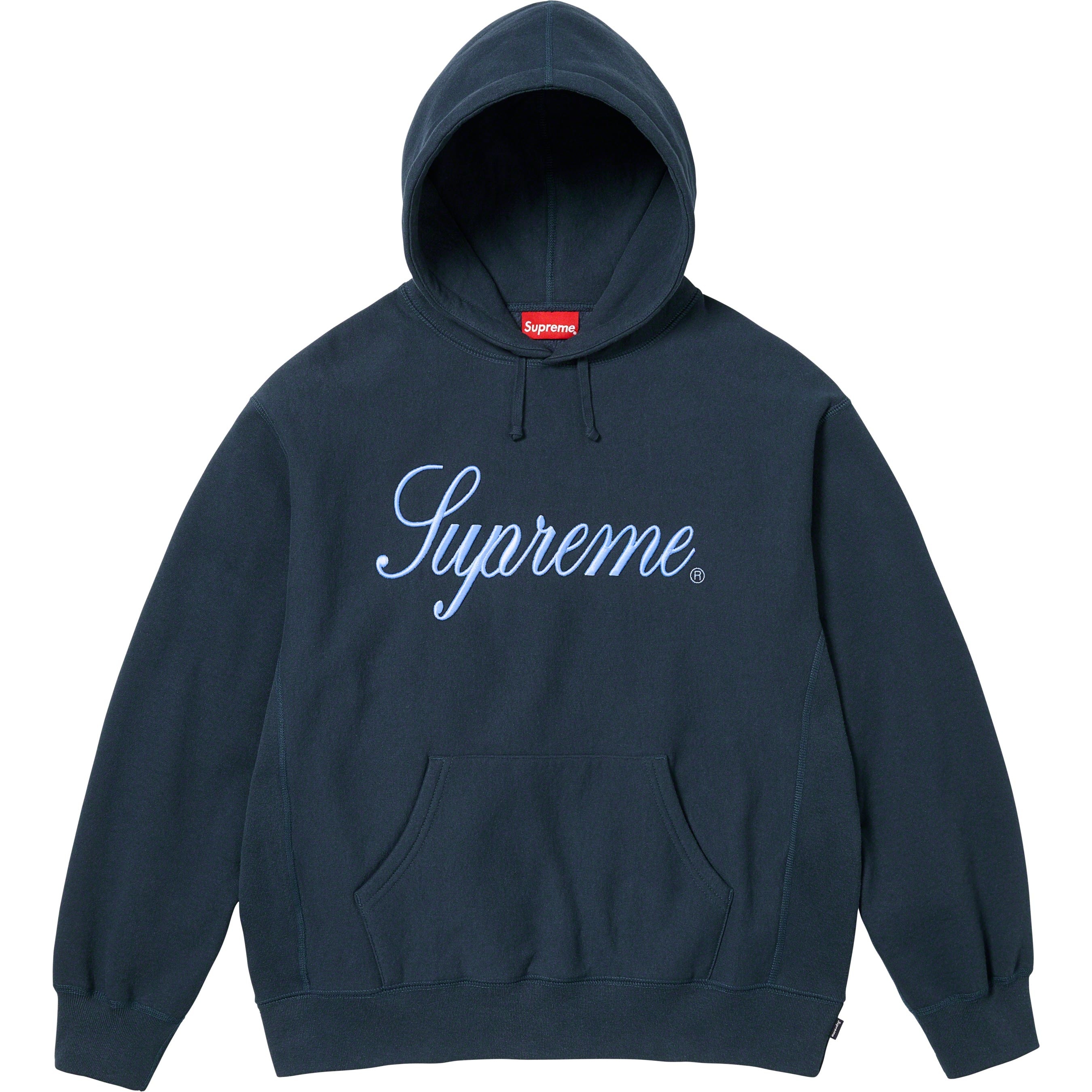 Raised Script Hooded Sweatshirt view 8